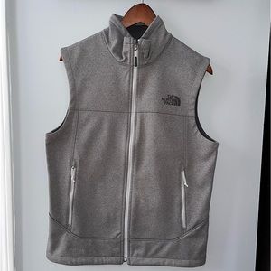 The North Face Men’s Full Zip Vest Gray White Small